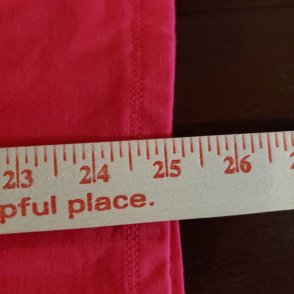 Talbots NWT Womens Pleated V-Neck 3/4 Sleeve Top Plus Size 2X Hot Pink Stretch - Picture 9 of 9